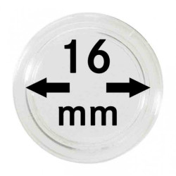 Capsules monnaies Ø intérieur 16 mm, paquet de 100