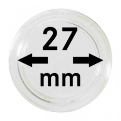 Capsules monnaies Ø intérieur 27 mm, paquet de 100