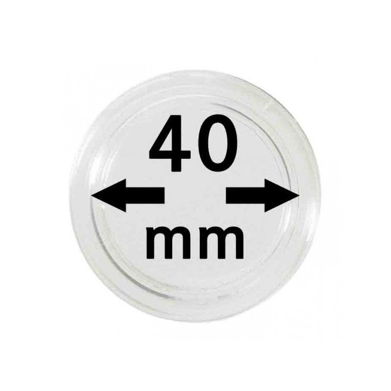 Capsules monnaies Ø intérieur 40 mm, paquet de 100