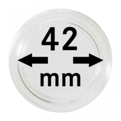 Capsules monnaies Ø intérieur 42 mm, paquet de 100