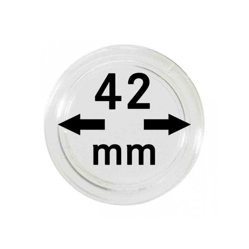 Capsules monnaies Ø intérieur 42 mm, paquet de 100