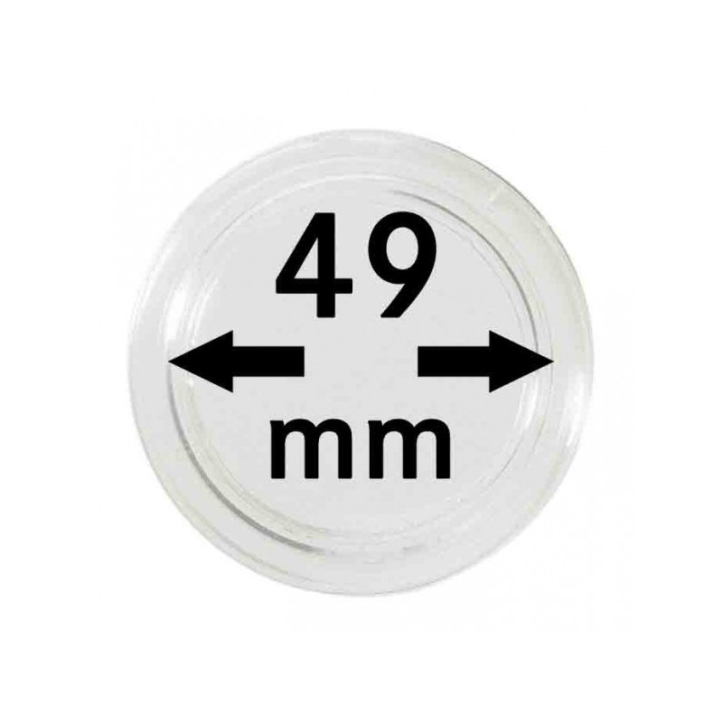 Capsules monnaies Ø intérieur 49 mm, paquet de 100