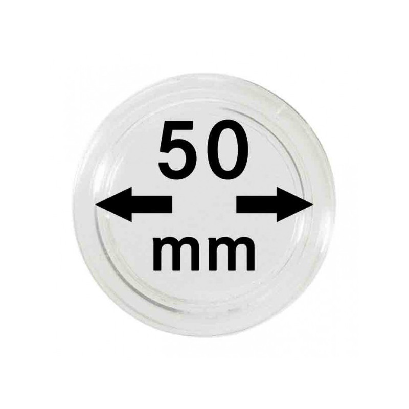 Capsules monnaies Ø intérieur 50 mm, paquet de 100