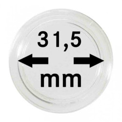 Capsules monnaies Ø intérieur 31,5 mm, paquet de 100