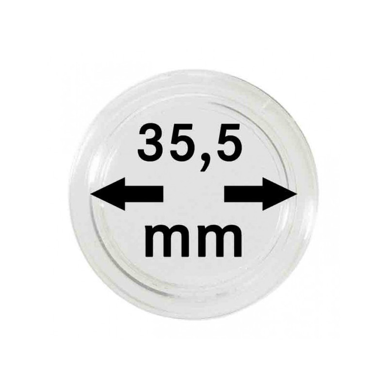 Capsules monnaies Ø intérieur 35,5 mm, paquet de 100