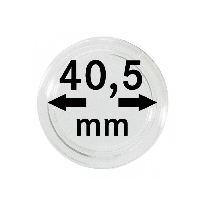 Capsules monnaies Ø intérieur 40,5 mm, paquet de 100