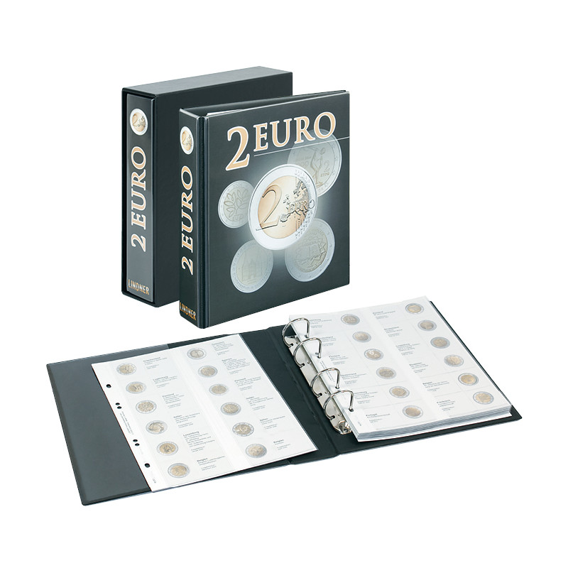 PUBLICA M - Album pré-imprimé 2 Euro commémoratives Tome 3  avec boitier de protection