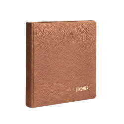 Reliure karat cuir, sans feuilles - brun clair