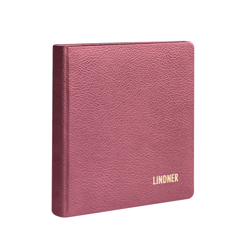 Reliure karat cuir, sans feuilles - bordeaux