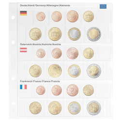 Feuille pré-imprimée karat pour séries EURO courantes: Allemagne/Autriche/France
