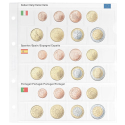 Feuille pré-imprimée karat pour séries EURO courantes: Italie/Espagne/Portugal