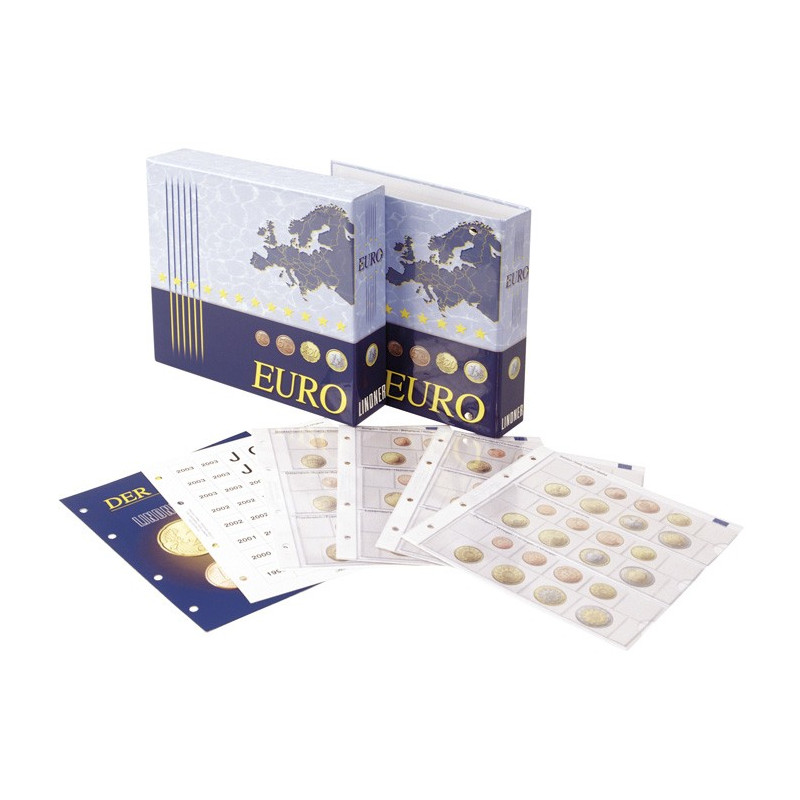 Album pré-imprimé pour séries Euro courantes de tous les pays Euro - avec boitier de protection