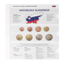 Feuille pré-imprimée karat pour séries EURO courantes-NOUVEAUX PAYS EURO: Slovénie