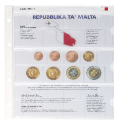 Feuille pré-imprimée karat pour séries EURO courantes-NOUVEAUX PAYS EURO: Malte