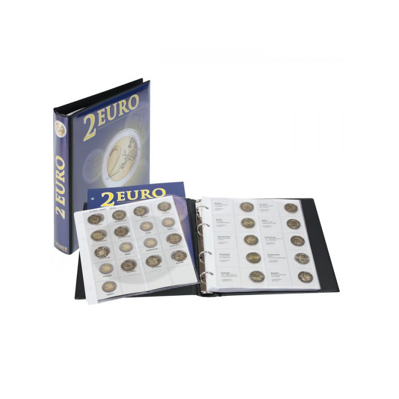 Album pré-imprimé 2 Euro commémoratives - Tome 3: Tous les pays Euro (chronologique à  partir de Lituanie 2016 à  Malte 2019)