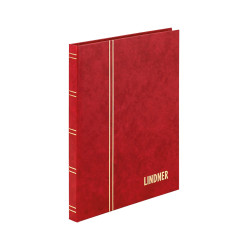 Classeur pour timbres STANDARD avec 16 pages blanches, 165 x 220 x 15 mm, rouge