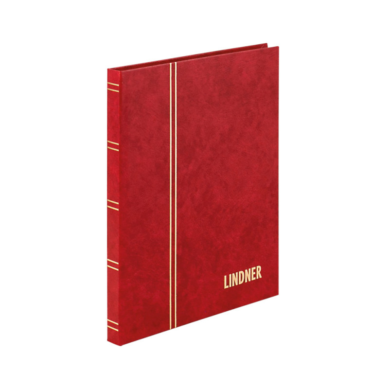 Classeur pour timbres STANDARD avec 16 pages blanches, 165 x 220 x 15 mm, rouge