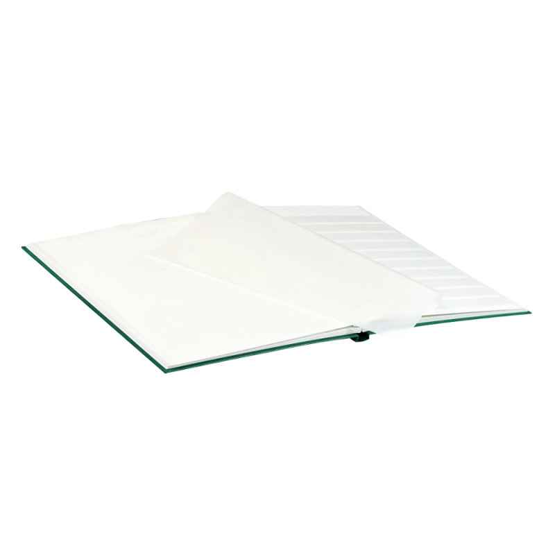 Classeur pour timbres STANDARD avec 16 pages blanches, 230 x 305 x 15 mm, vert