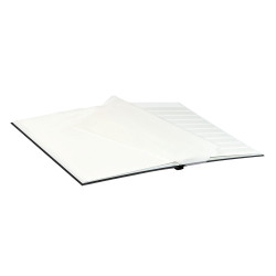 Classeur pour timbres STANDARD avec 16 pages blanches, 230 x 305 x 15 mm, noir