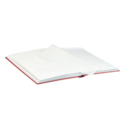 Classeur pour timbres STANDARD avec 32 pages blanches, 230 x 305 x 25 mm, rouge