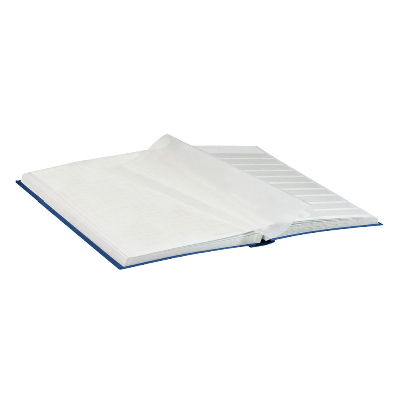 Classeur pour timbres STANDARD avec 48 pages blanches, 230 x 305 x 40 mm, bleu