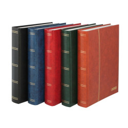 Classeur ELEGANT pour timbres  avec 60 pages blanches, 230 x 305 mm, brun clair