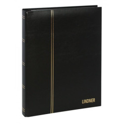 Classeur ELEGANT pour timbres avec 60 pages noires, 230 x 305 mm, noir