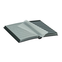 Classeur STANDARD pour timbres avec 64 pages noires, 230 x 305 x 47 mm, noir