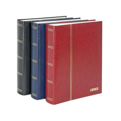 Classeur Elegant pour timbres avec 64 pages blanches, 230 x 305 x 48 mm, noir