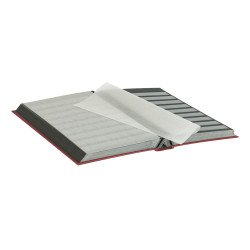 Classeur Elegant pour timbres avec 64 pages noires, 230 x 305 x 48 mm, rouge