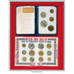 Plateau velours rouge vif à  1 compartiment sans alvéoles