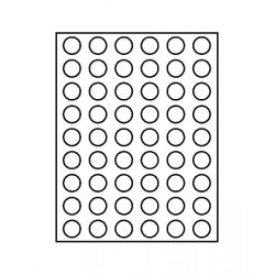 Box monnaies MARINE à  54 alvéoles ronds pour monnaies  Ø 25,75 mm, par ex. pour 2 Euro
