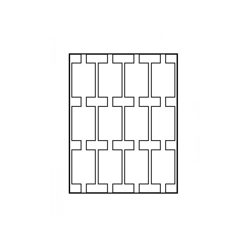 Box monnaies MARINE à  12 alvéoles rectangulaires pour étuis REBECK COIN L 75x50 mm