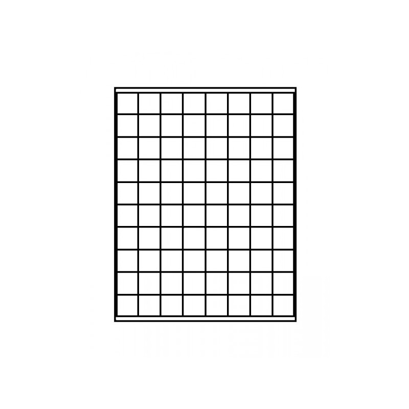 Box monnaies MARINE à  80 alvéoles carrés pour monnaies/capsules jusqu'à  Ø 24 mm