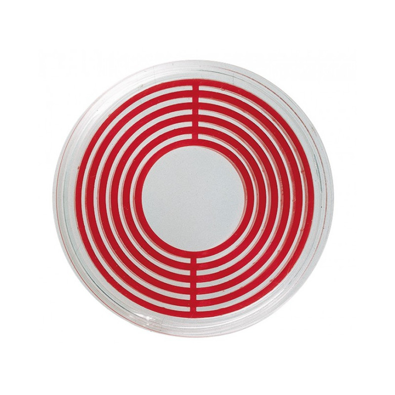 LINDNER Capsules-box monnaies avec Inlett rouge vif Ø 16 à  39 mm €“ petit modèle - Paquet de 10