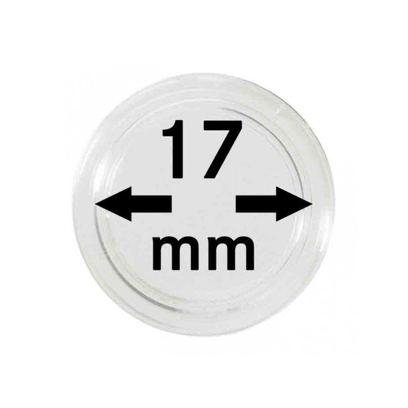 Capsules monnaies Ø intérieur 17 mm, paquet de 10