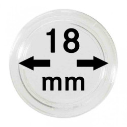 Capsules monnaies Ø intérieur 18 mm, paquet de 10