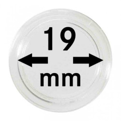 Capsules monnaies Ø intérieur 19 mm, paquet de 10