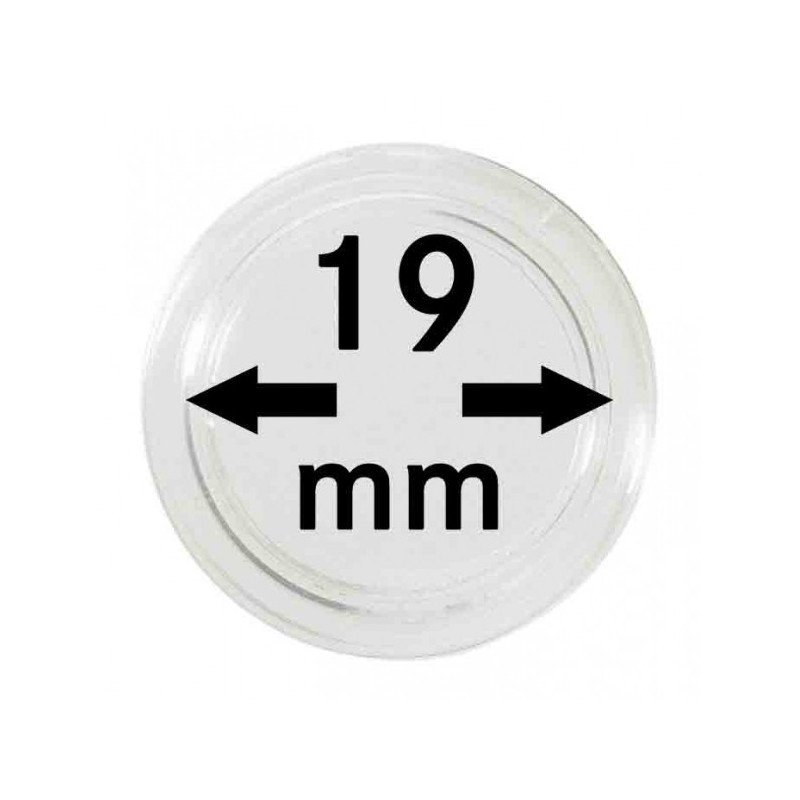 Capsules monnaies Ø intérieur 19 mm, paquet de 10