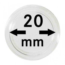 Capsules monnaies Ø intérieur 20 mm, paquet de 10