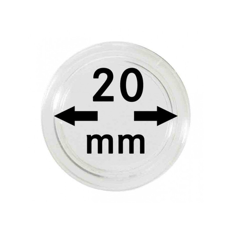 Capsules monnaies Ø intérieur 20 mm, paquet de 10