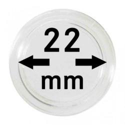 Capsules monnaies Ø intérieur 22 mm, paquet de 10