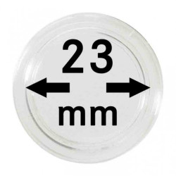 Capsules monnaies Ø intérieur 23 mm, paquet de 10