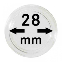 Capsules monnaies Ø intérieur 28 mm, paquet de 10