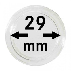 Capsules monnaies Ø intérieur 29 mm, paquet de 10