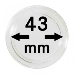 Capsules monnaies Ø intérieur 43 mm, paquet de 10
