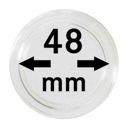 Capsules monnaies Ø intérieur 48 mm, paquet de 10