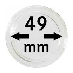 Capsules monnaies Ø intérieur 49 mm, paquet de 10