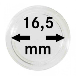 Capsules monnaies Ø intérieur 16,5 mm, paquet de 10