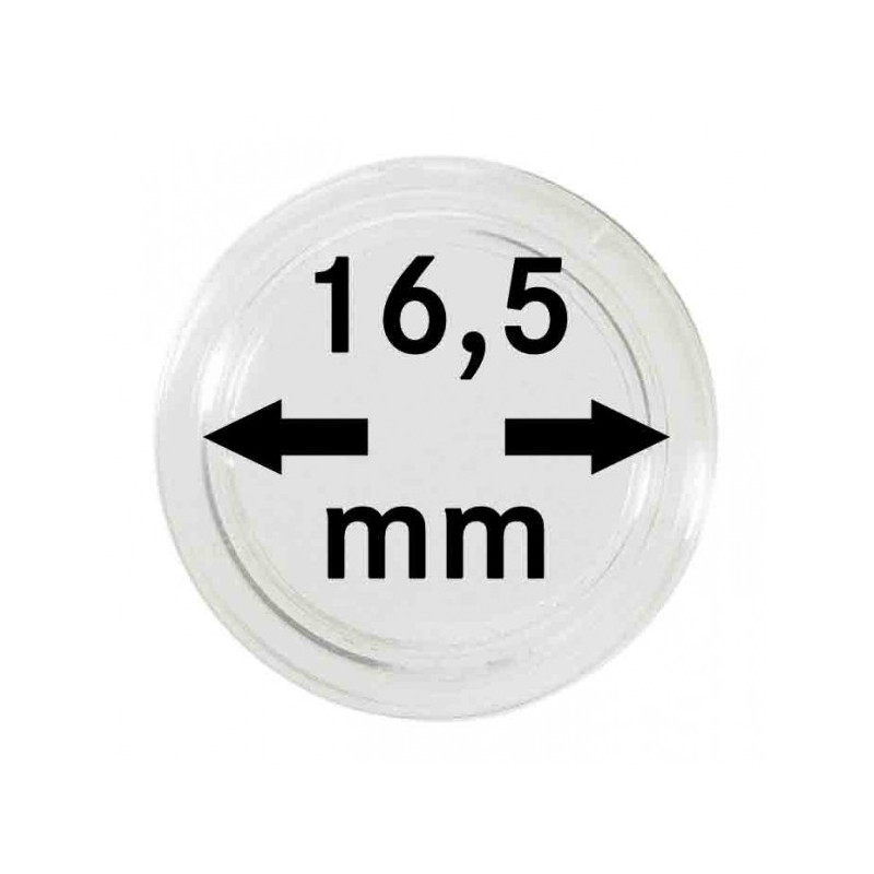 Capsules monnaies Ø intérieur 16,5 mm, paquet de 10